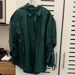Forest Green Button-Down Shirt by Inwear